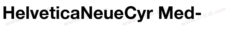 HelveticaNeueCyr Med字体转换